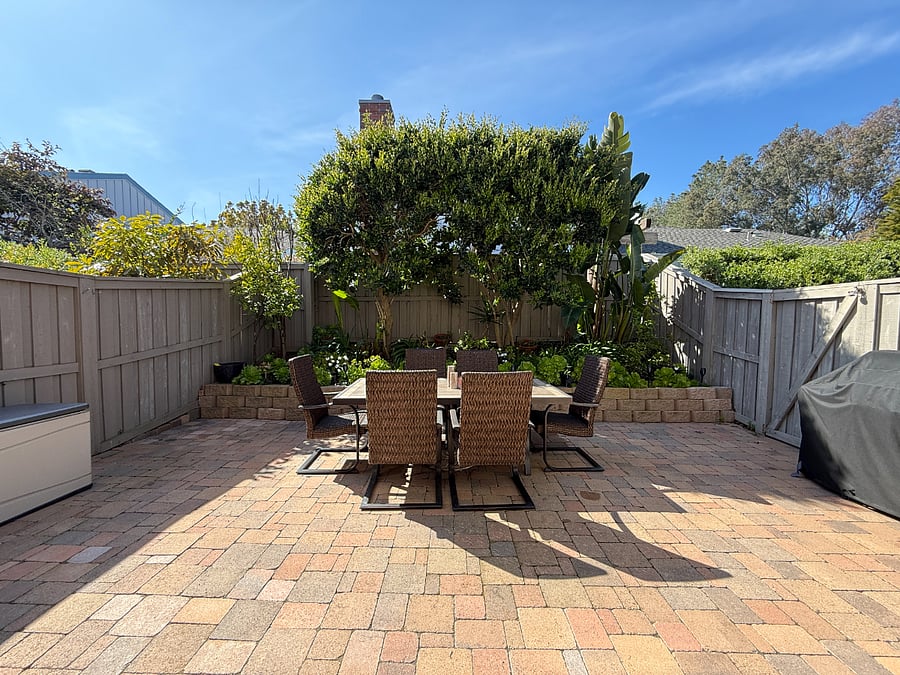 Oversized Patio- BBQ and Large Patio Table for use (Umbrella not shown)
