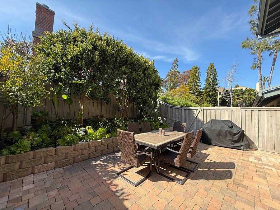 Oversized Patio- BBQ and Large Patio Table for use (Umbrella not shown)