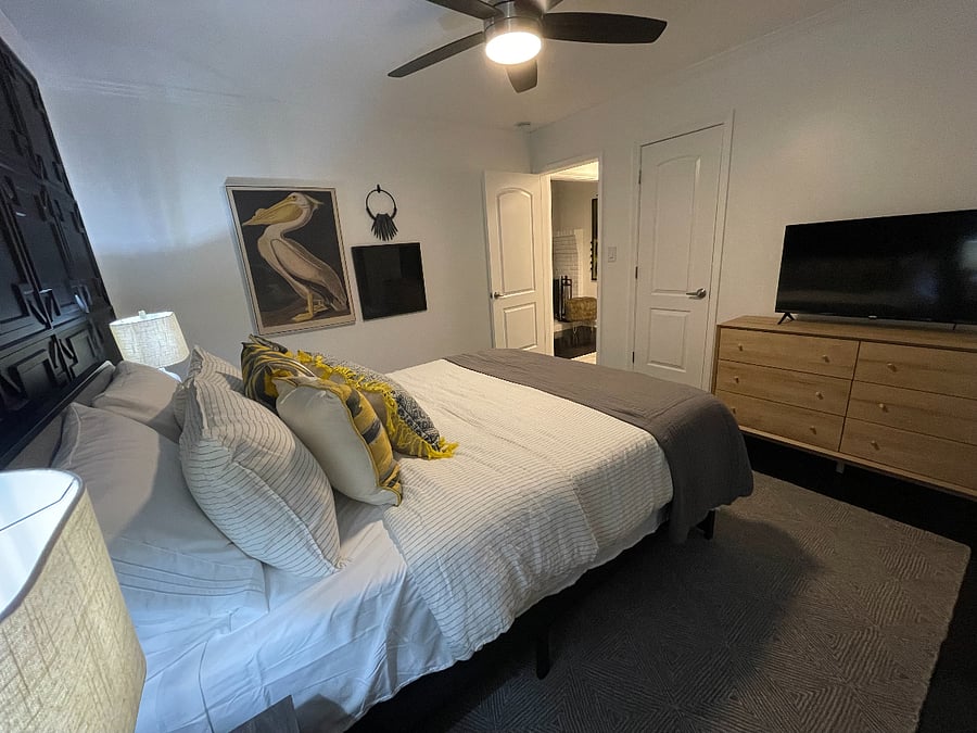 Each bedroom has a Roku TV