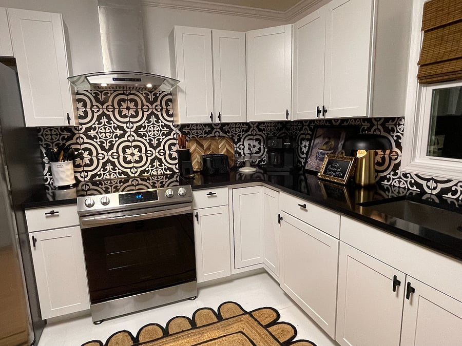 Plenty of cabinet space and fully stocked with everything you need to make a great meal.