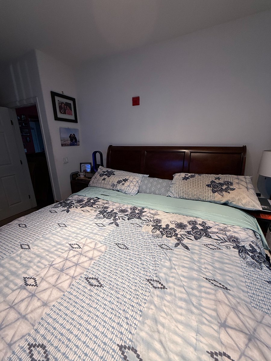 Master Bedroom with King Bed and a foam matress