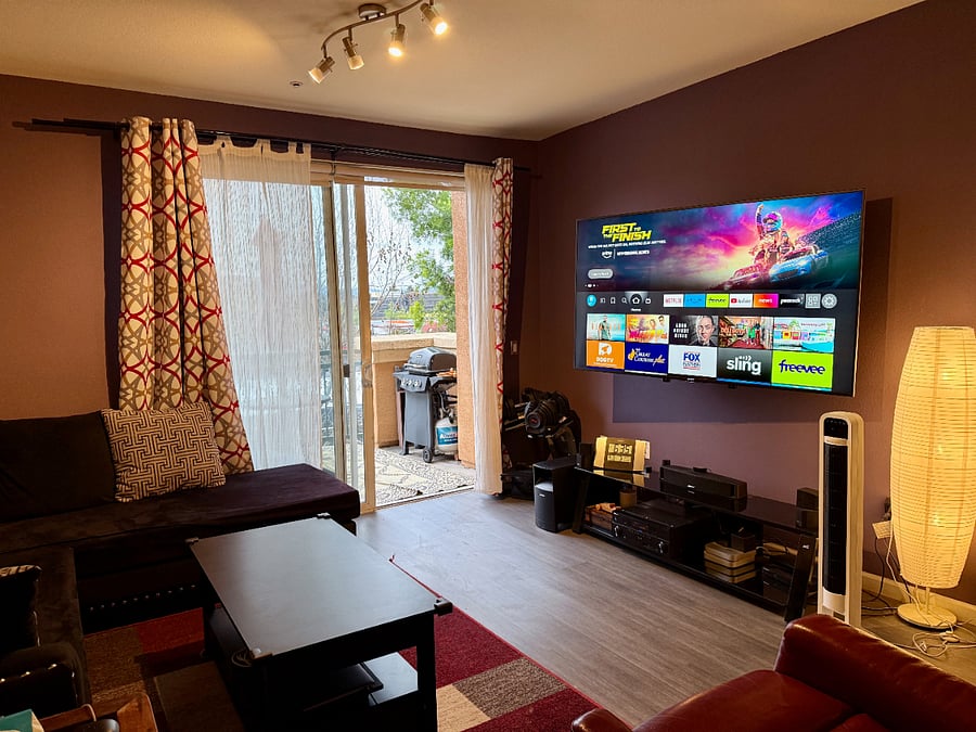 75 Inch Smart TV, Bose surround system