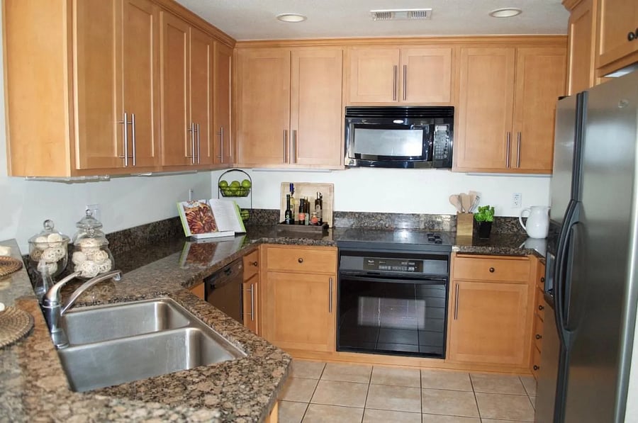 Fully stocked kitchen