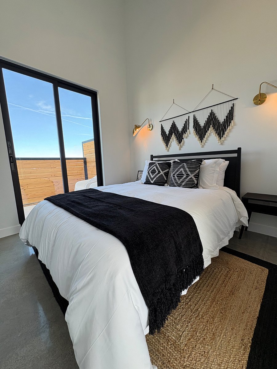 Bedroom 1 with patio access