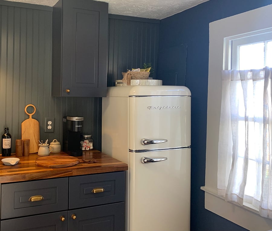 Vintage style refrigerator.