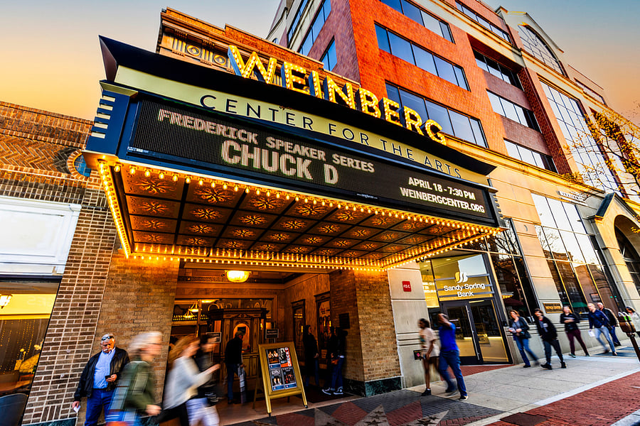 The historic Weinberg Center for the Arts is a downtown Frederick landmark, offering live music, film, theater, and more. Just steps away, Spire Arts and other local venues keep the city's vibrant performing arts scene thriving.
*Walking distance from the condo.