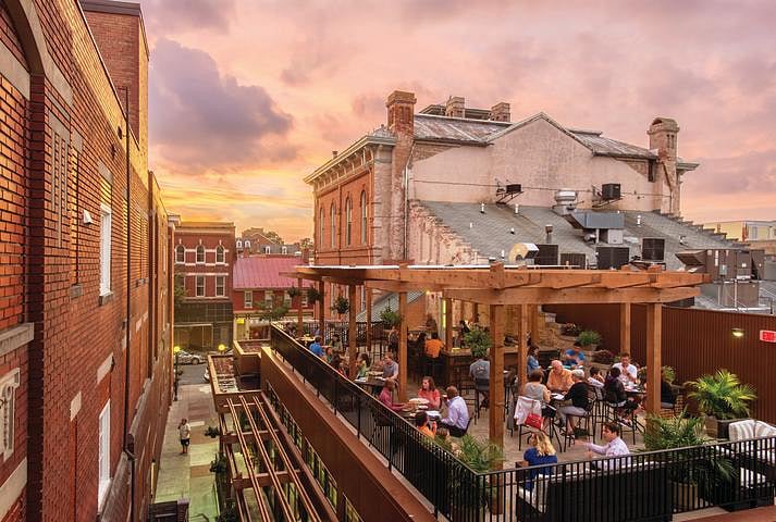 Brewers Alley, Fredericks original brewpub, pairs handcrafted beers with classic American cuisine in a welcoming, historic setting. Head up to the rooftop for great food, cold brews, and a one-of-a-kind view of downtown.
*Walking distance from the condo.