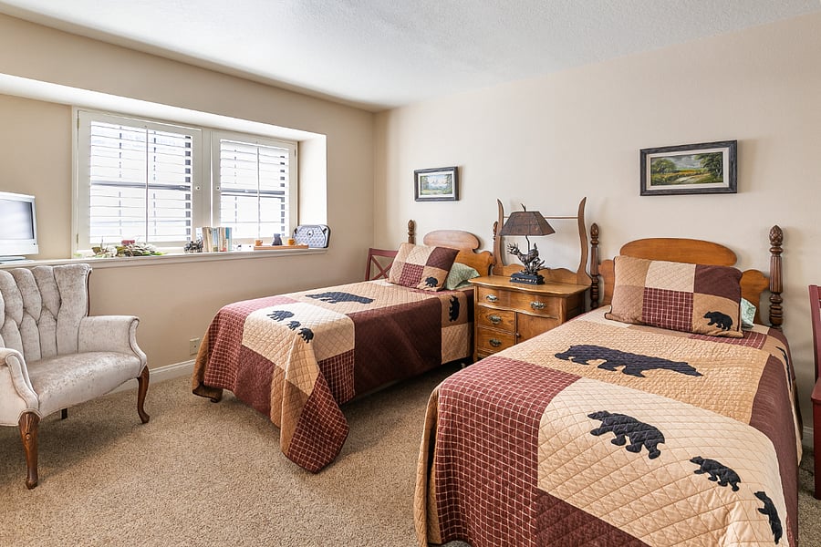 Main level bedroom (2 twin beds)