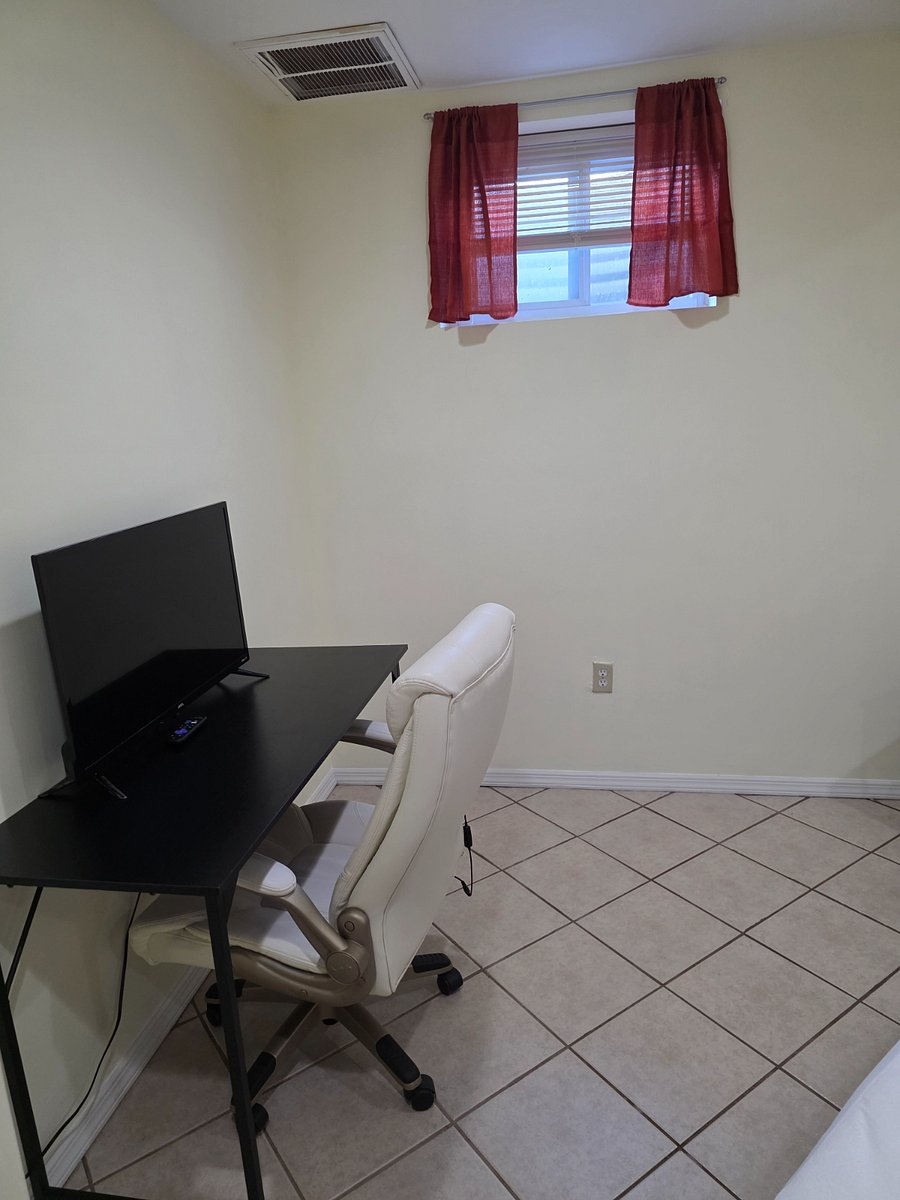 Computer desk and chair