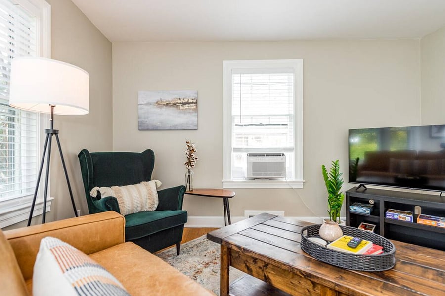 Comfortable seating to enjoy the start or end of your day.