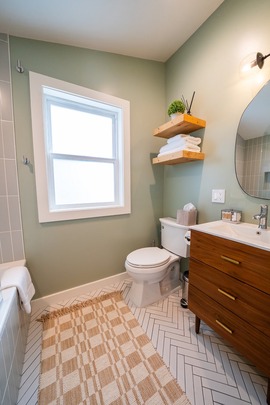 Heated bathroom floors, for your convenience.