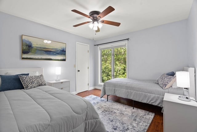 Bedroom 2- two twins can be pushed together to form a king.