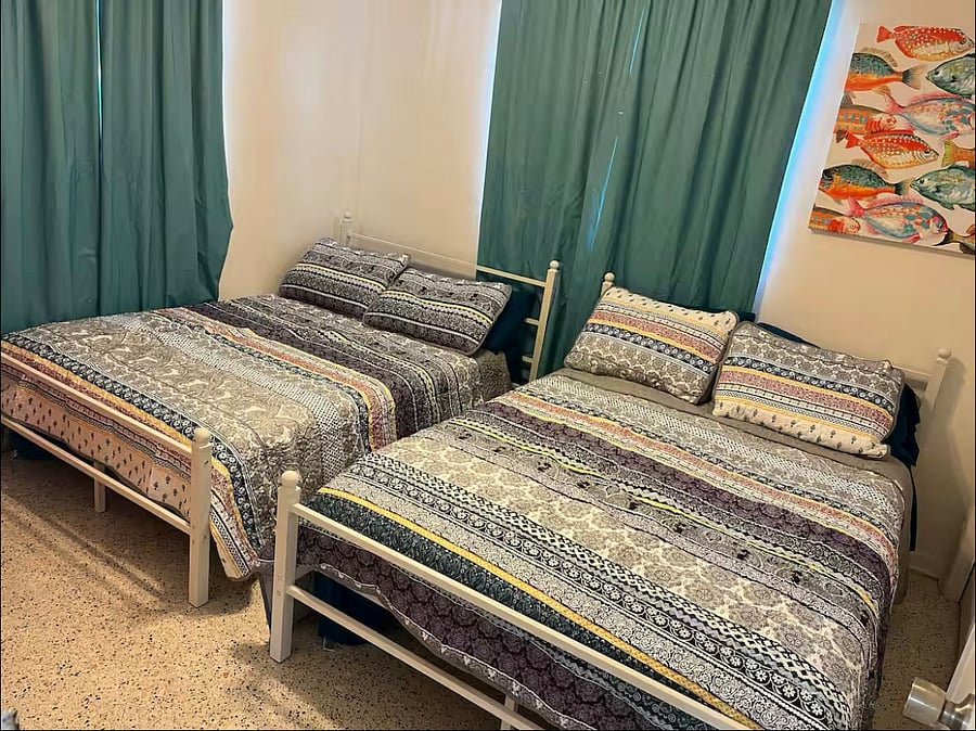 Second bedroom with 2 full size beds 