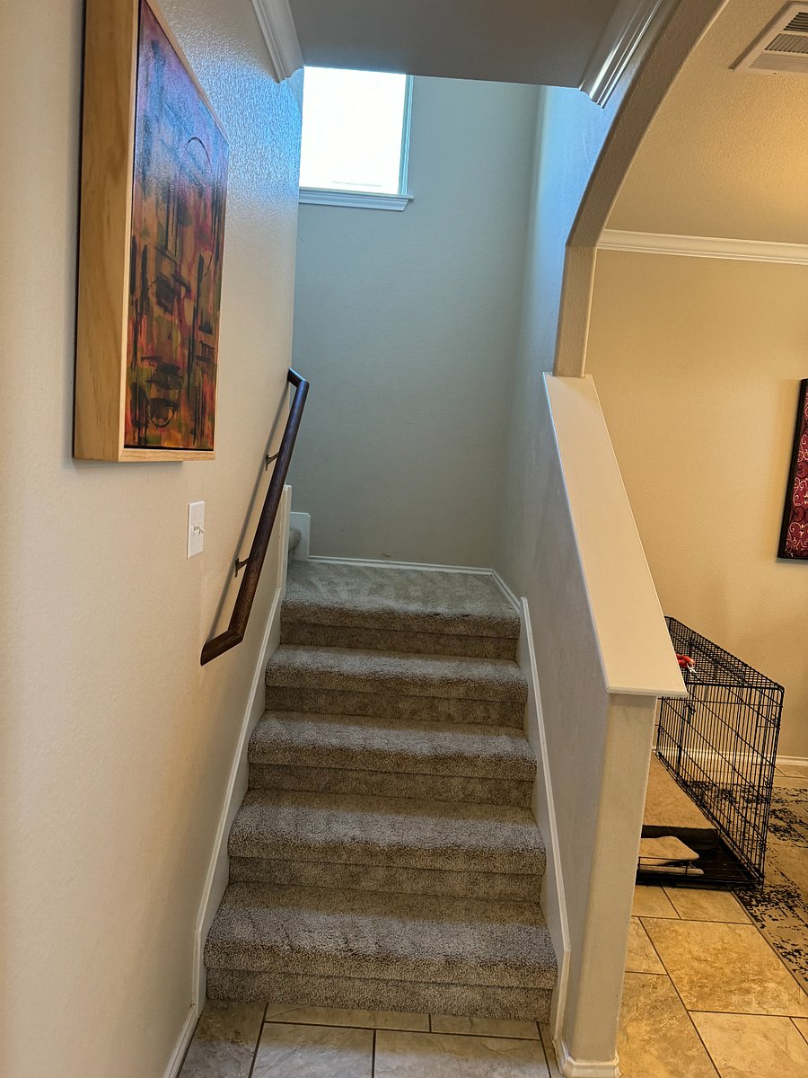 stairs to upstairs where you will live privately