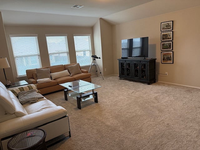 your own living room upstairs with smart tv