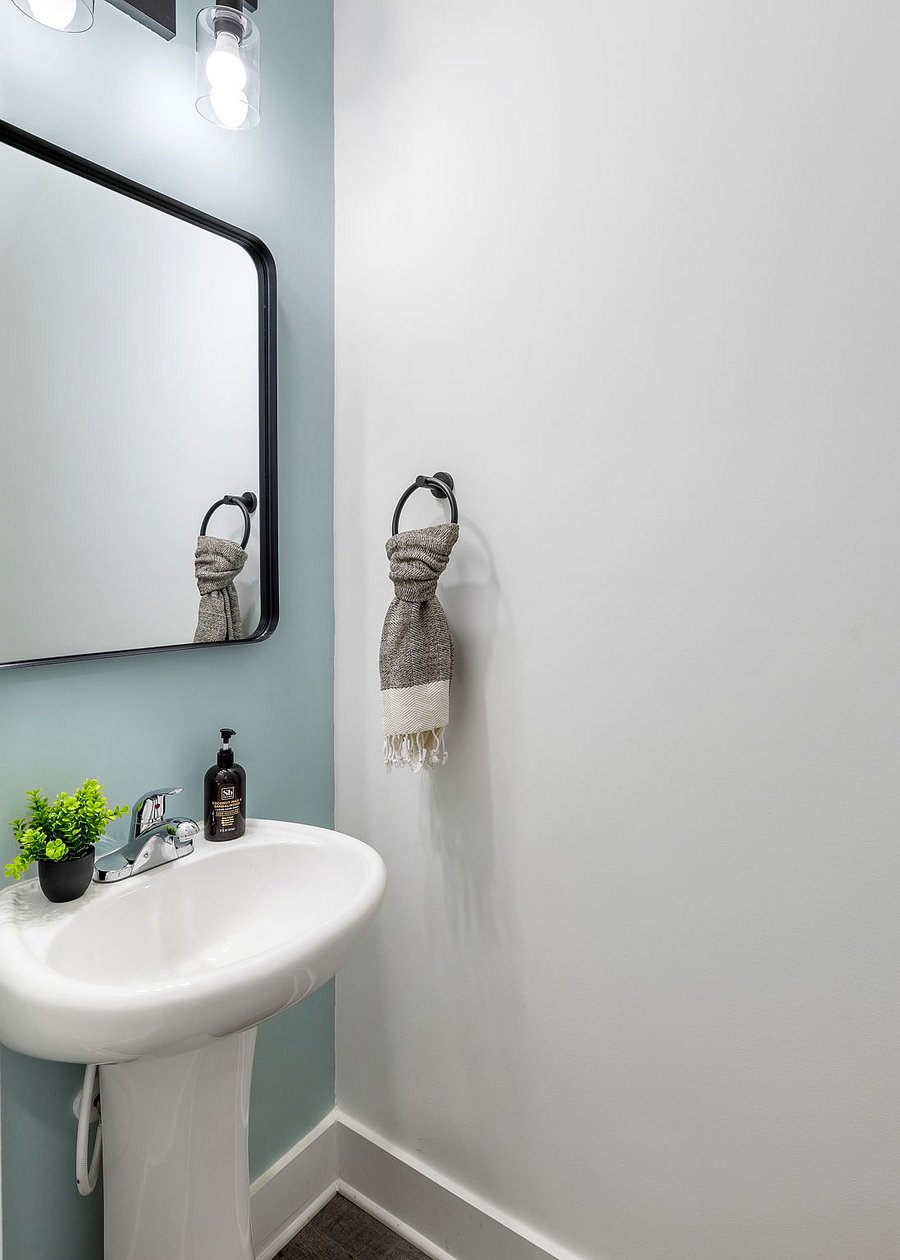 First floor half bath
