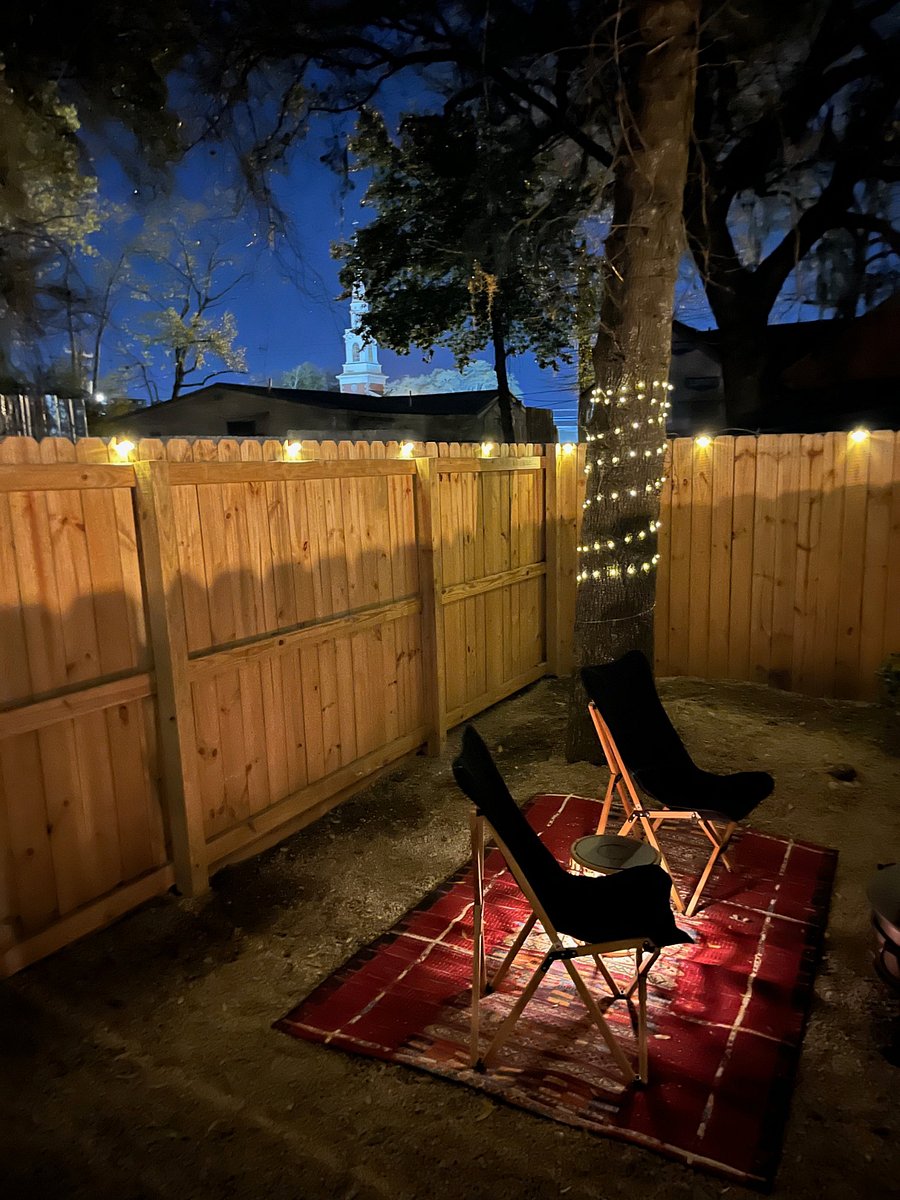 You know you're in the Holy City when this is your view every night. This beautiful steeple is right outside the back door.
