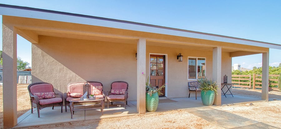 Front Entry and Covered Patio