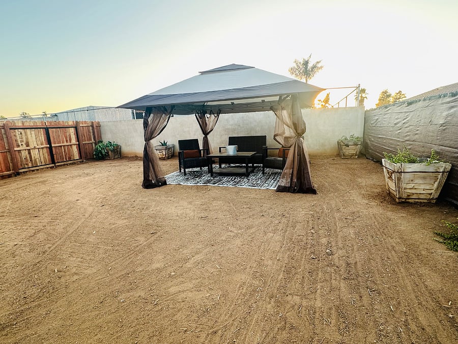 Outdoor Covered Seating Area