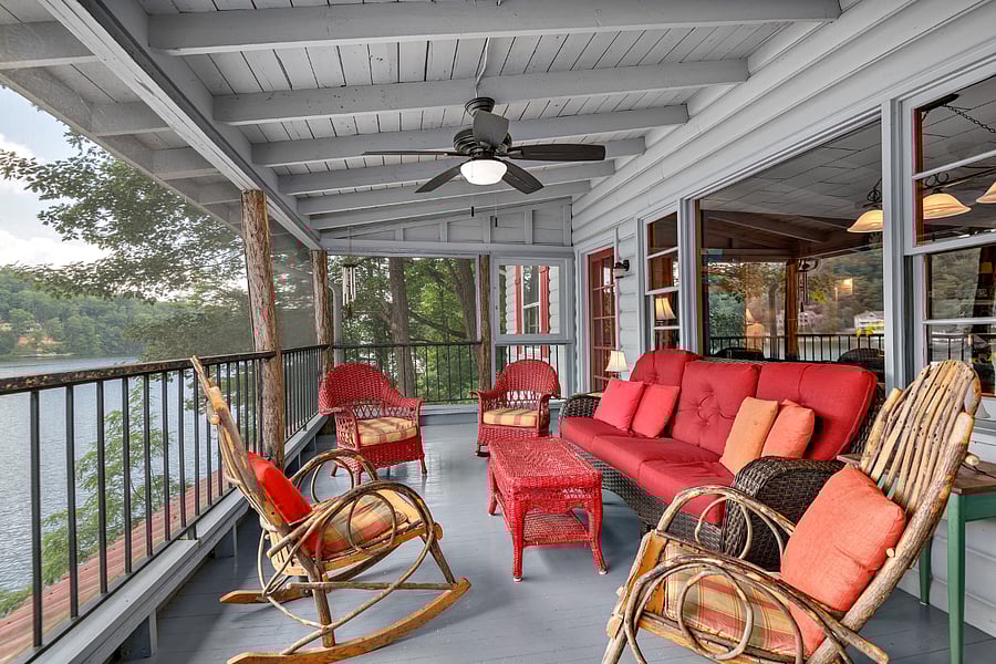 Plenty of room for everyone on the porch!