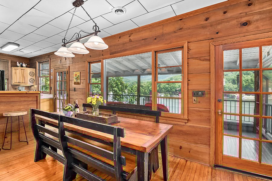 The kitchen table.