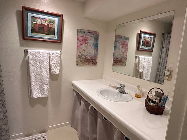 bathroom counter
