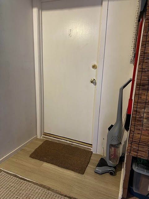 interior door to studio
