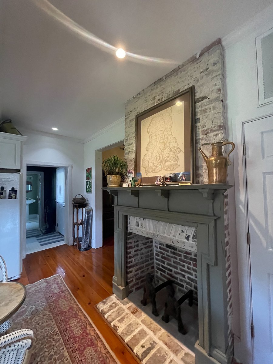 Kitchen fireplace