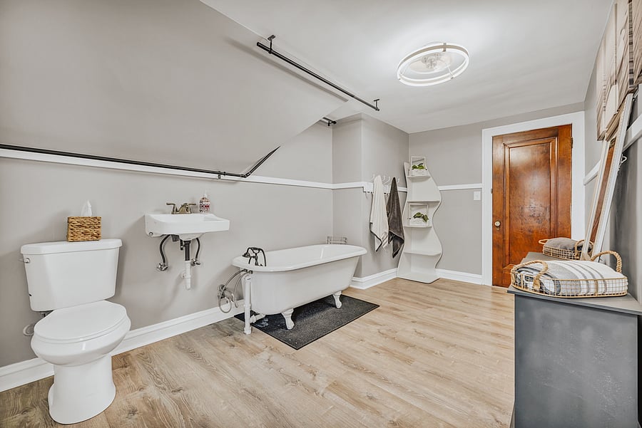 A Beautifully Appointed Bathroom Clean, bright, and thoughtfully designed with the details that make an extended stay feel a little more special.