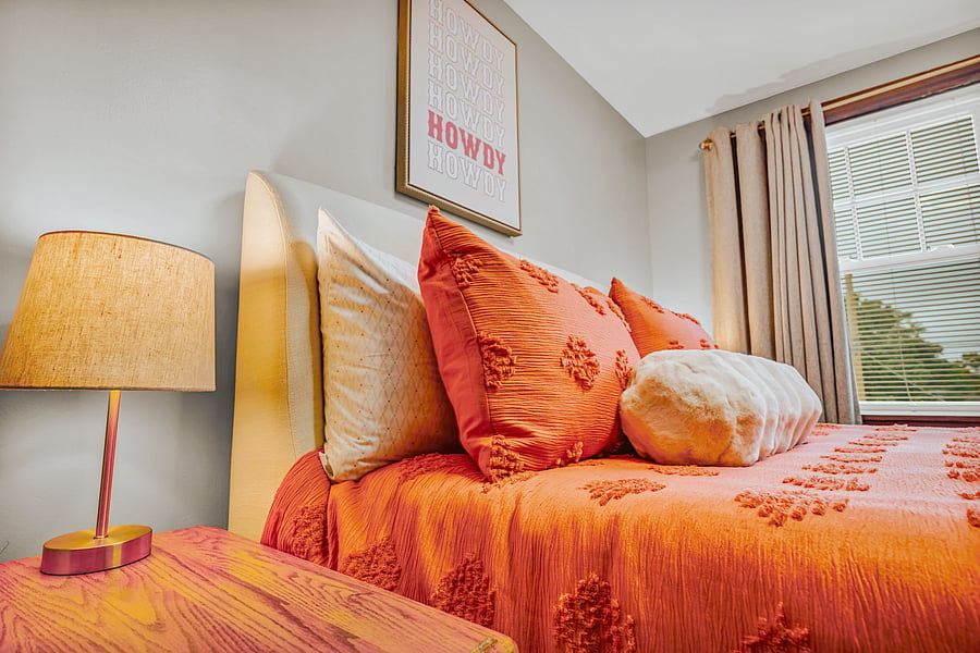 Sleep Well, Wake Refreshed. Blackout curtains and a dedicated sleep machine help create the restful environment you need, especially after long shifts.