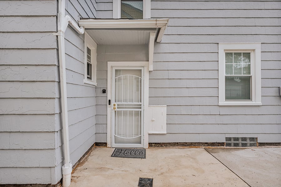 Your Convenient Entrance. Easy access to the home makes coming and going simple throughout your stay.