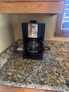 Coffee maker, double hot plate, microwave