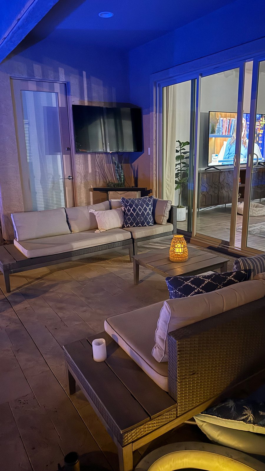Poolside patio