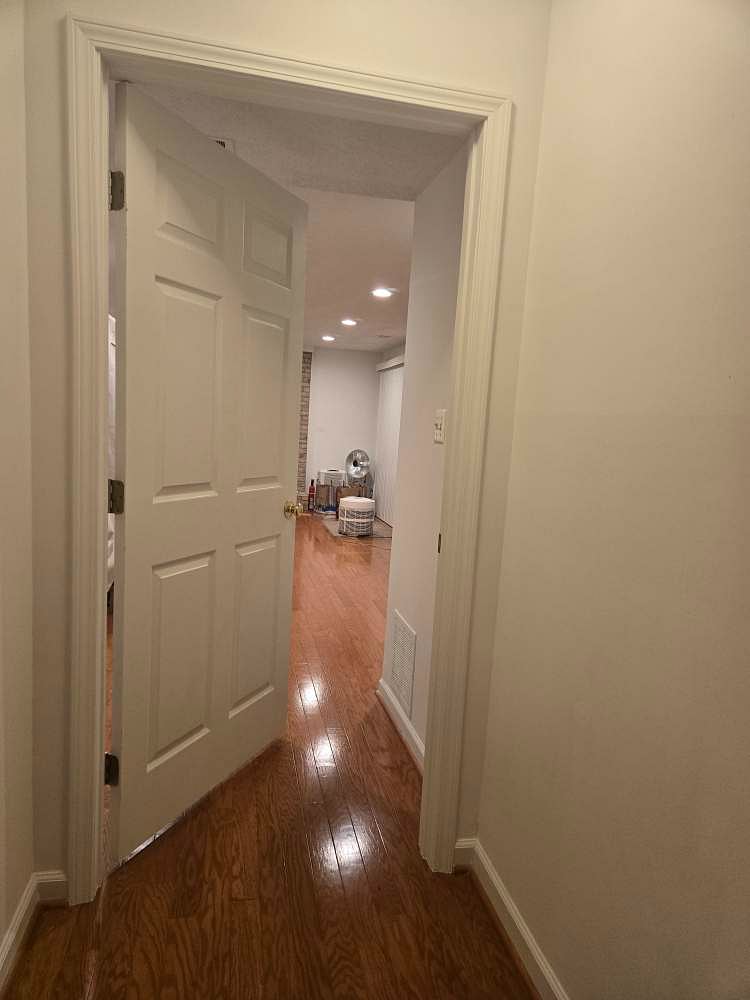 Basement studio door