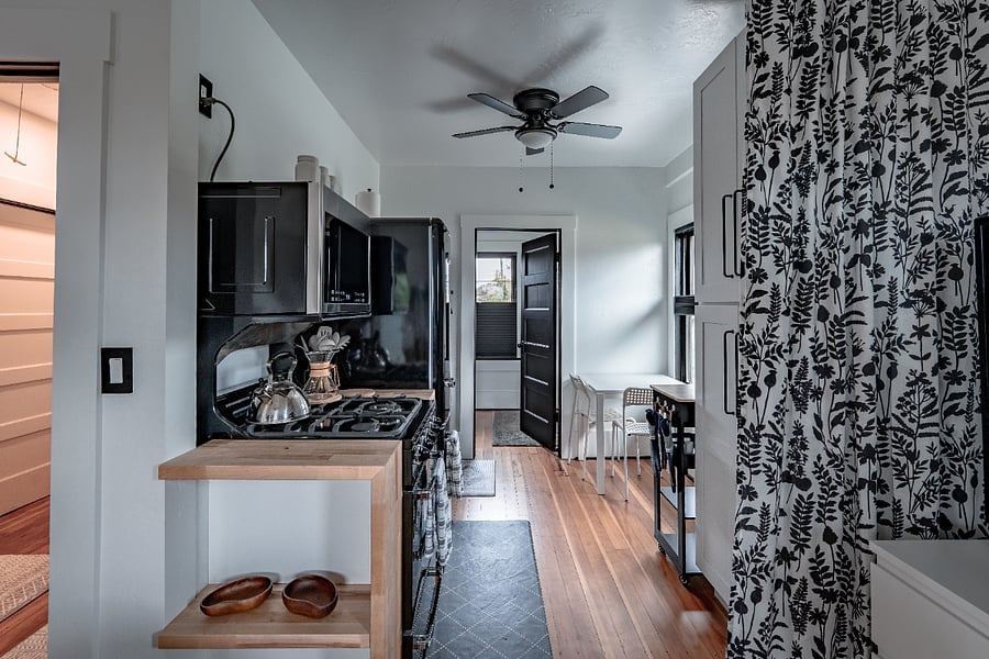galley kitchen