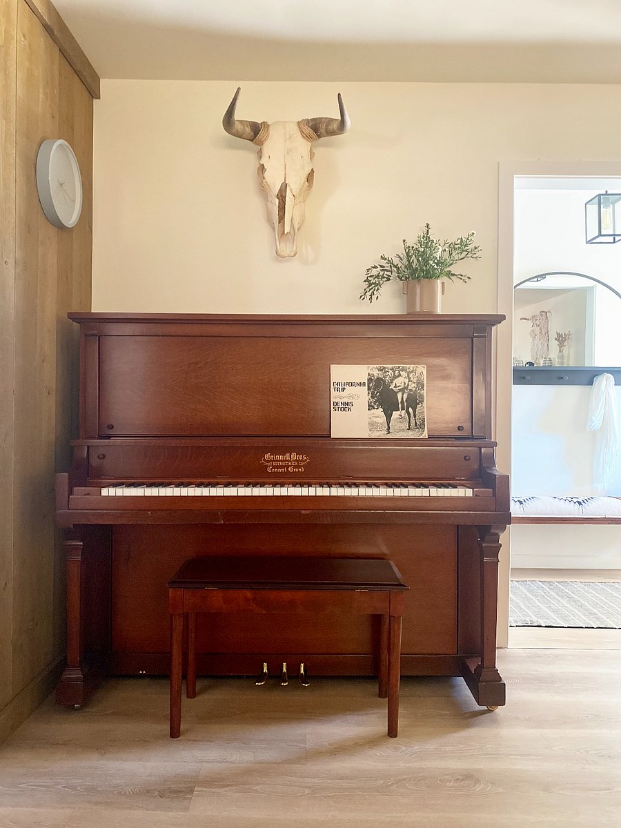 Old piano in the living room