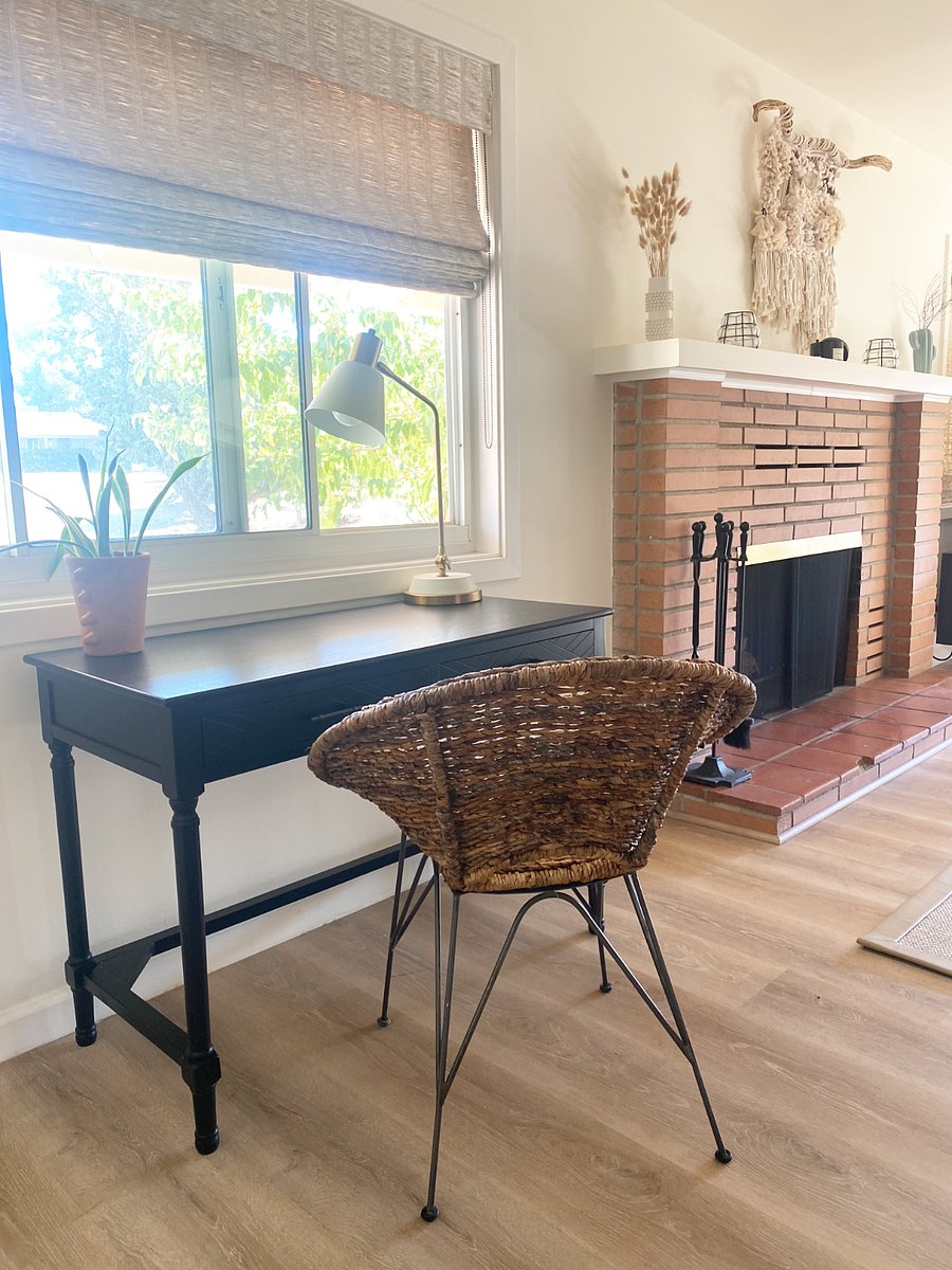 Desk in the living room