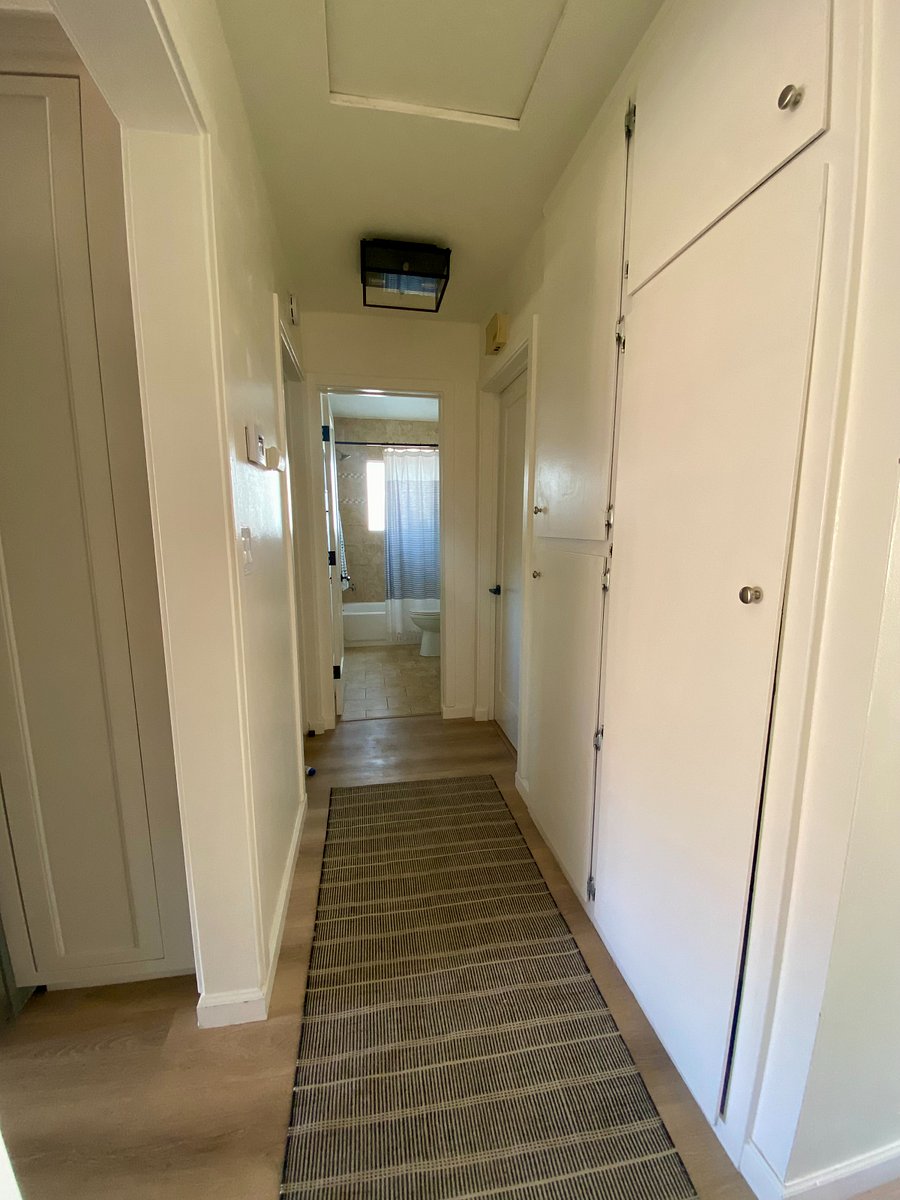 Hallway leading to guest bedrooms