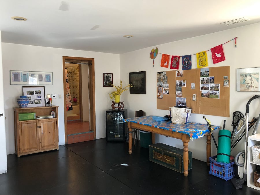 Large playroom off secondary entrance