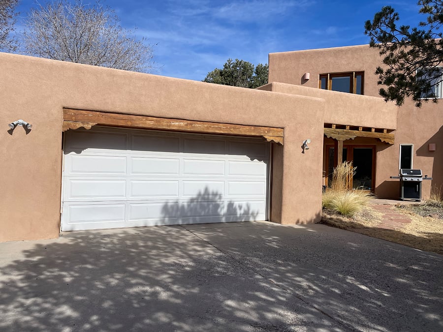 Attached two car garage