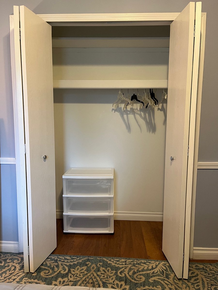 Large closet with ample storage 