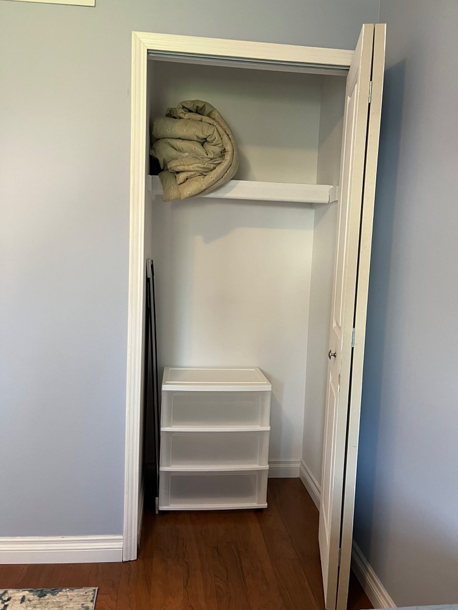 Smaller bedroom closet 