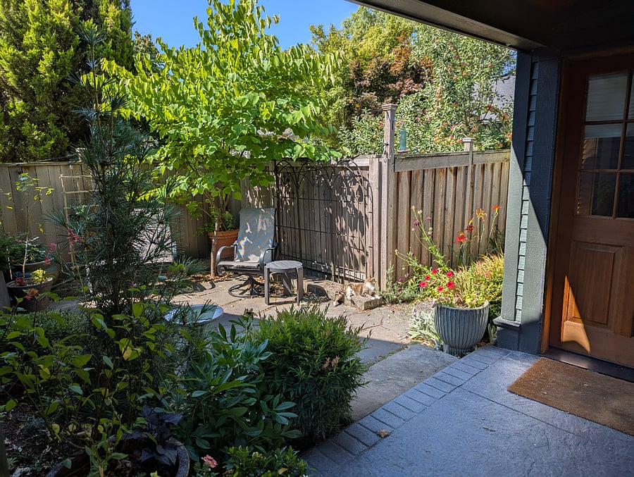 Private outdoor patio