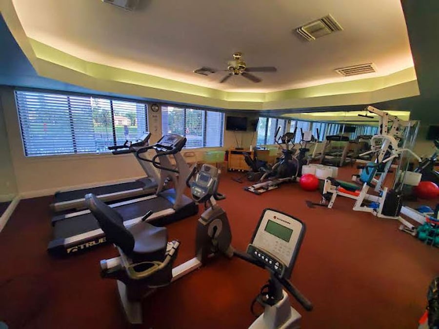 Terraverde offers a fitness room including treadmills and weights.