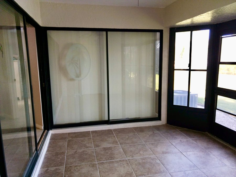 This patio area can be used to enjoy relaxing with a loved one (table and chairs can be moved out here).