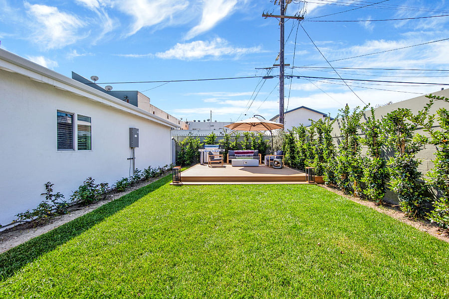 Shared backyard