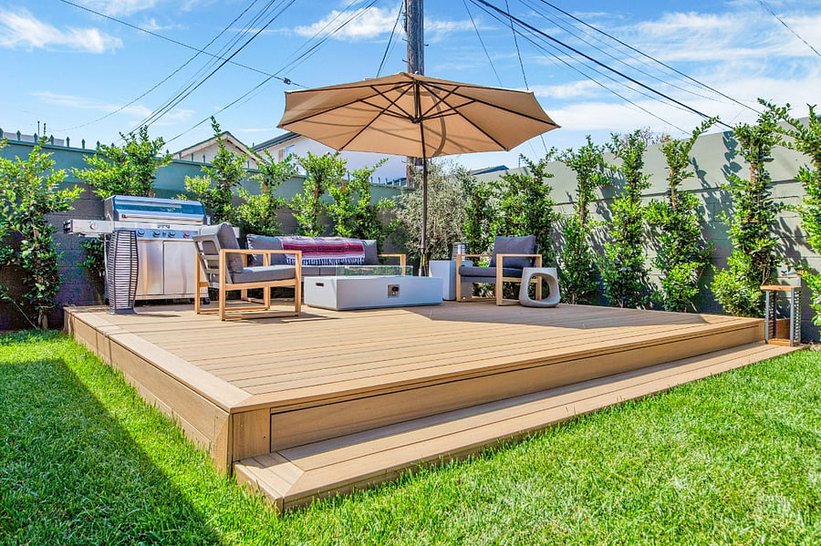 Shared backyard