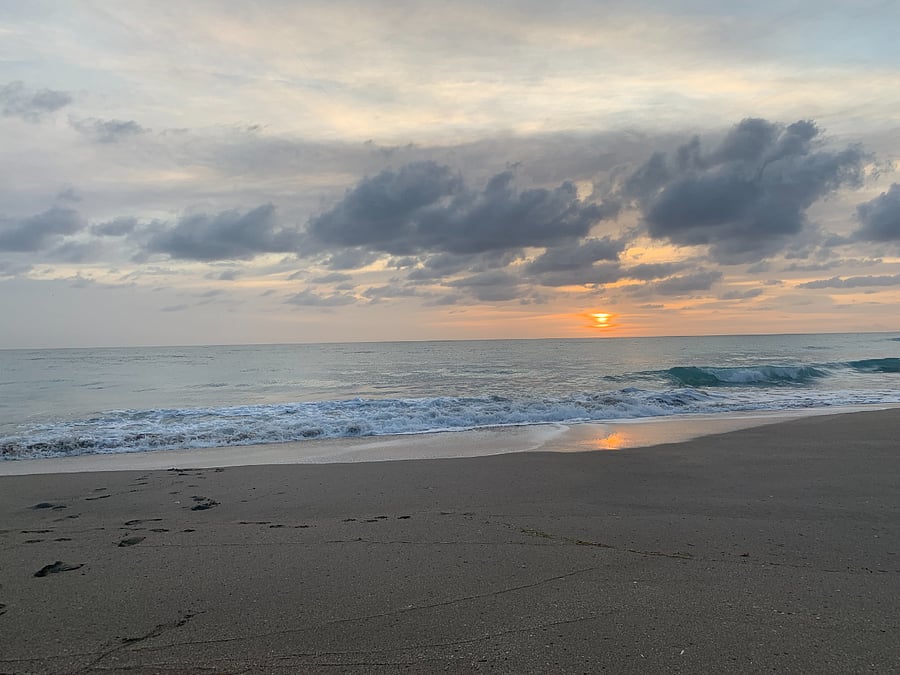 Sunrise on the beach!