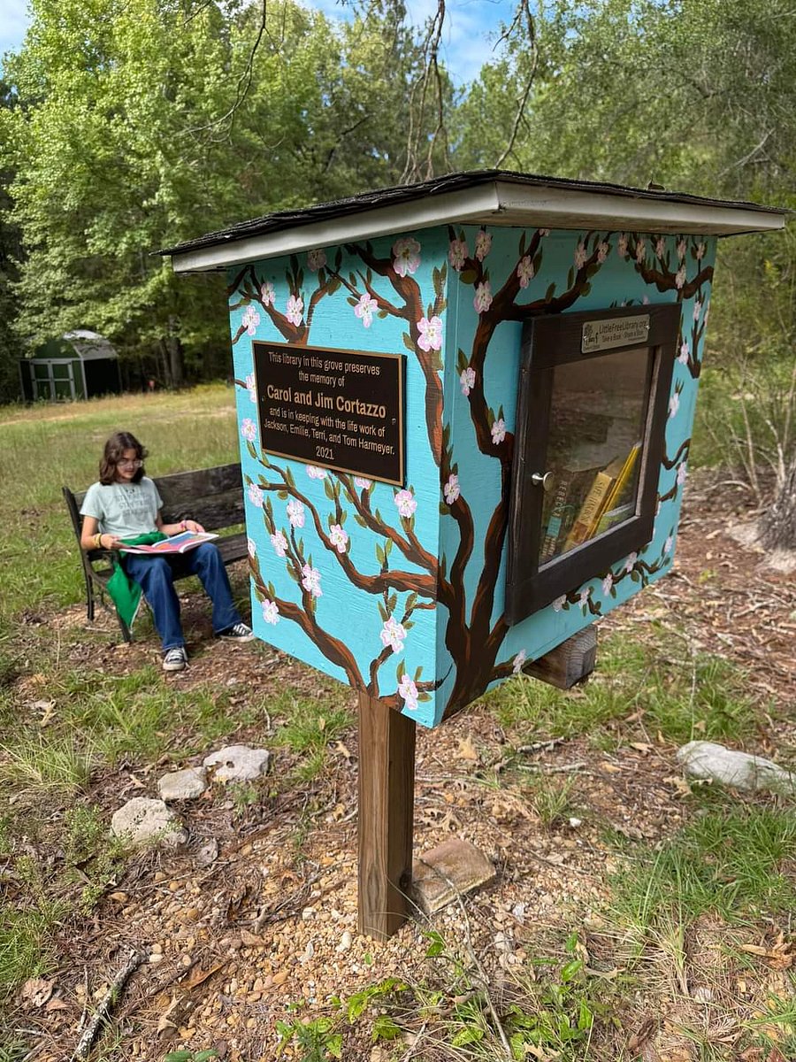 Enjoy our Little Free Library on property at the roadside.