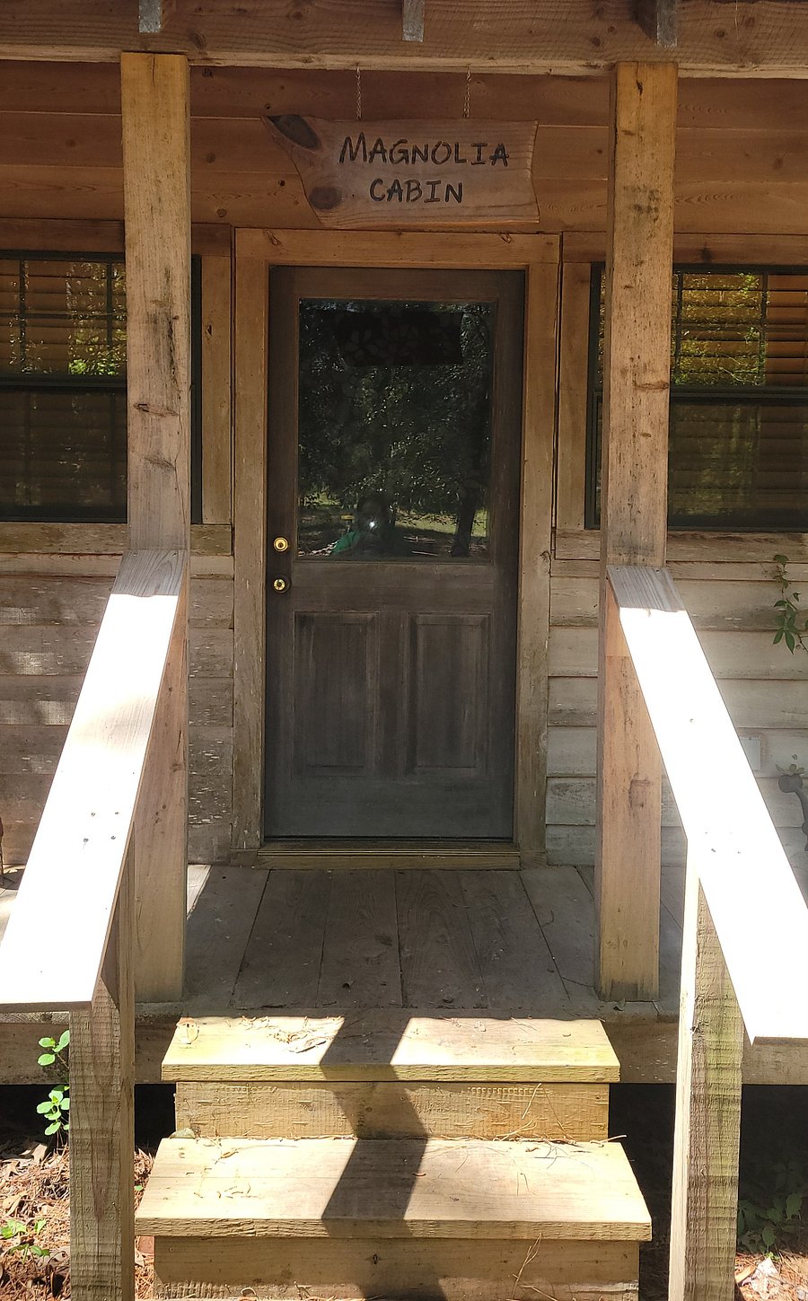 Just three steps to the front door